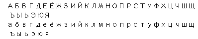 全角ロシア文字